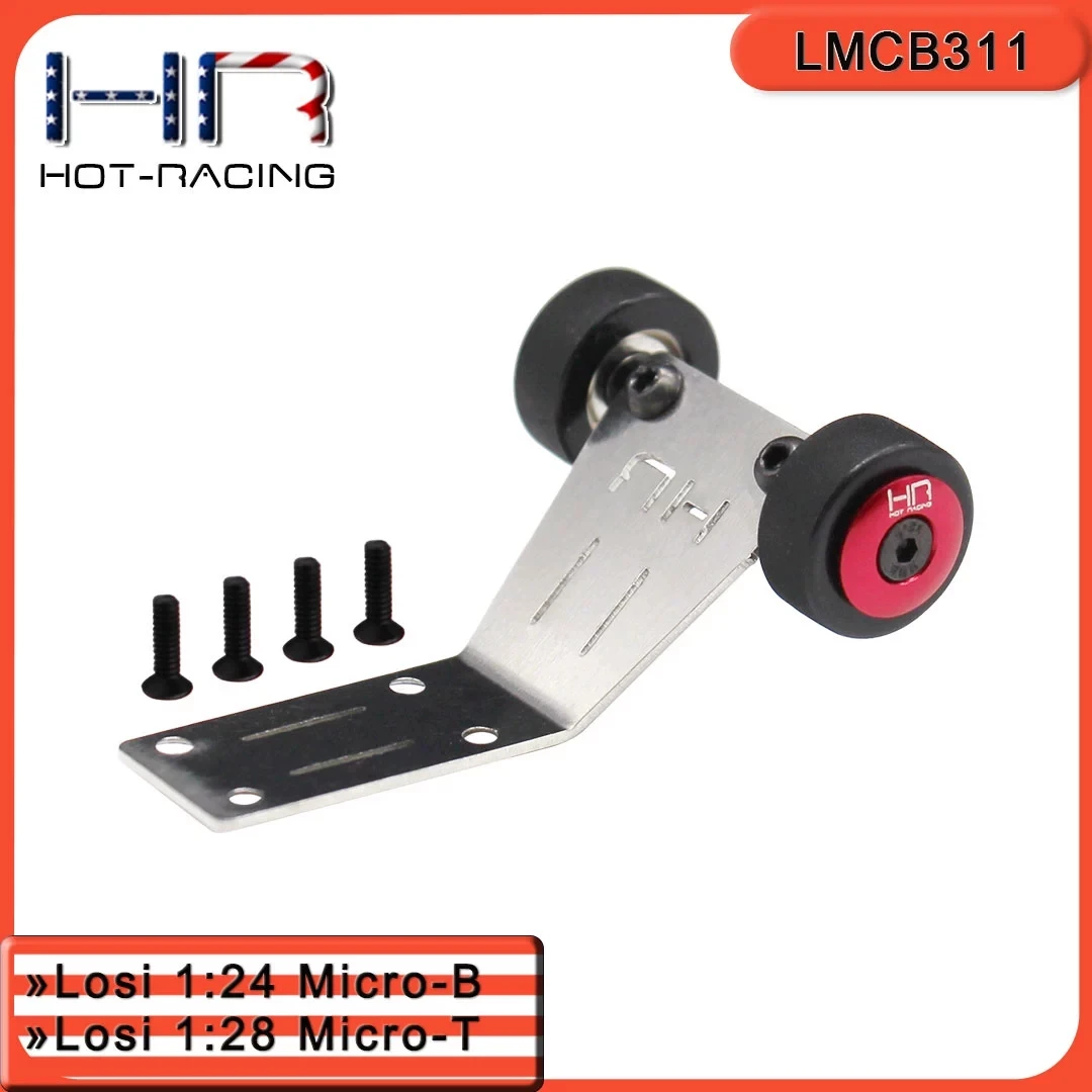 

HR Losi 1:24 Micro-B/1:28 Задняя защитная пластина шасси Micro-T из нержавеющей стали + головное колесо