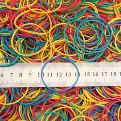 400 stücke Bunte Natur Gummibänder 15/25/40/50mm Schule Büro Hause Industrielle Ring Gummiband Schreibwaren Paket Halter