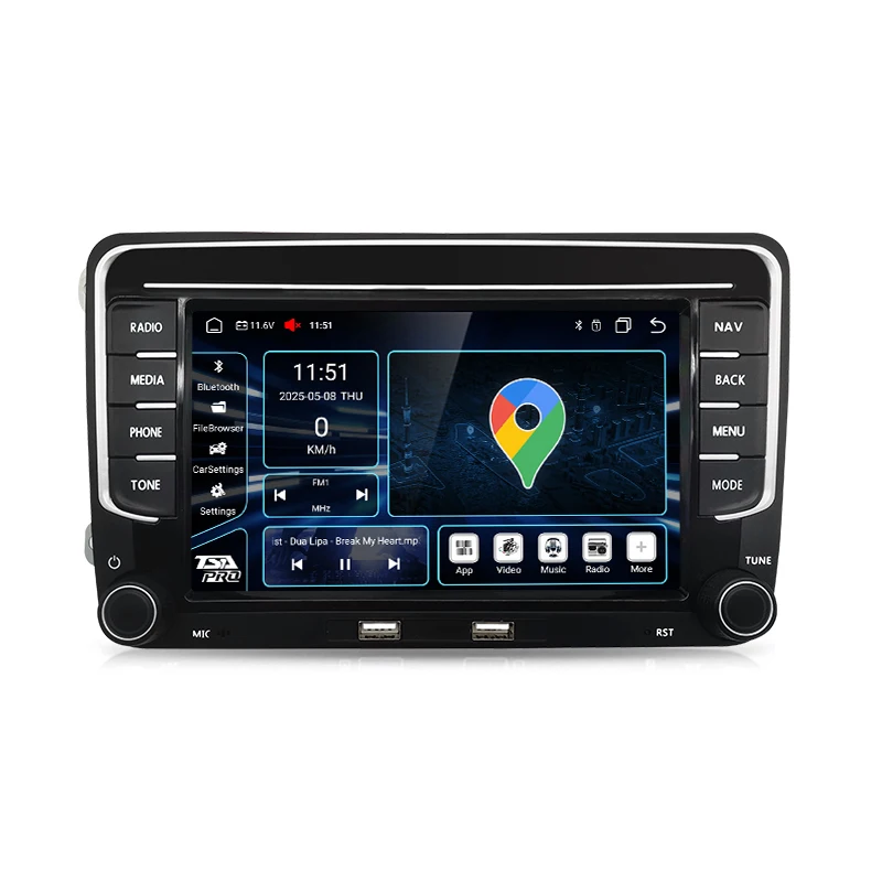 Voor VW Golf Plus Golf 5 6 GTI GTR Touran Auto Multimedia Speler Radio CarPlay 8 Core Auto 4G Wifi GPS Navigatiesysteem Audio Spelen - afbeelding 2