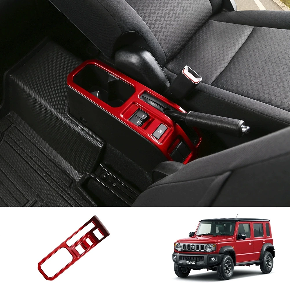 لسوزوكي جيمي نوميد 2025 2026 ABS ألياف الكربون والعتاد التحول غطاء لوحة الكسوة مركز التحكم فرملة اليد زر ملصق غطاء #2