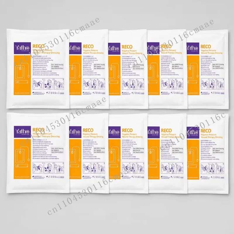 Medical Grade Negative Pressure Wound Dressing Kit 10*20cm NPWT System Multi‑Site Application Disposable Vacuum Dressing