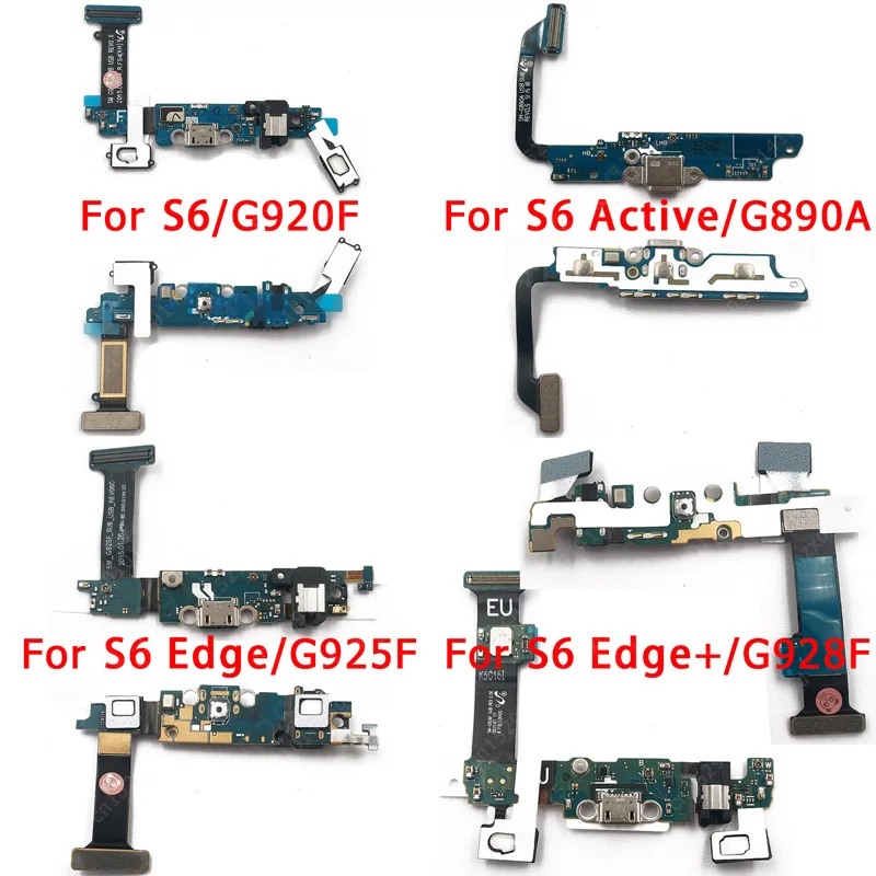 

USB Charge Board For Samsung Galaxy S6 Edge Plus S6 Active Charging Port PCB Dock Connector Replacement Spare parts