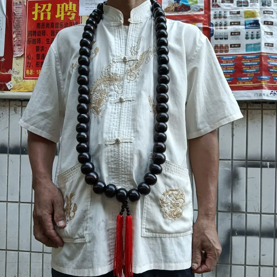 Extra Large Jigong Monk Rosary Lu Zhishen with Buddha Beads 108 Meditation Meditation Hanging Ornaments for Friends