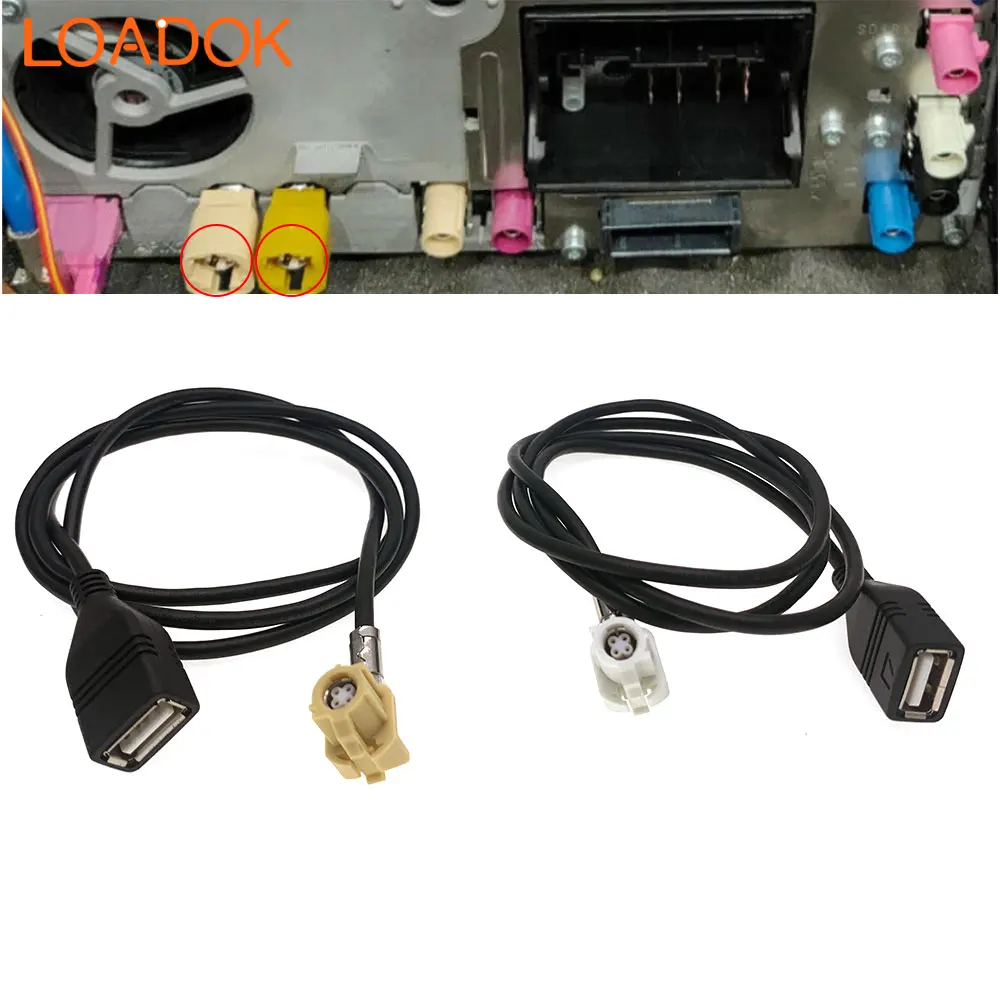 4 Pin Car Radio USB LVDS Video Cable Connector Wire Harness For BMW 5 Series  CIC - 3 Series NBT- 7 Series EVO Host