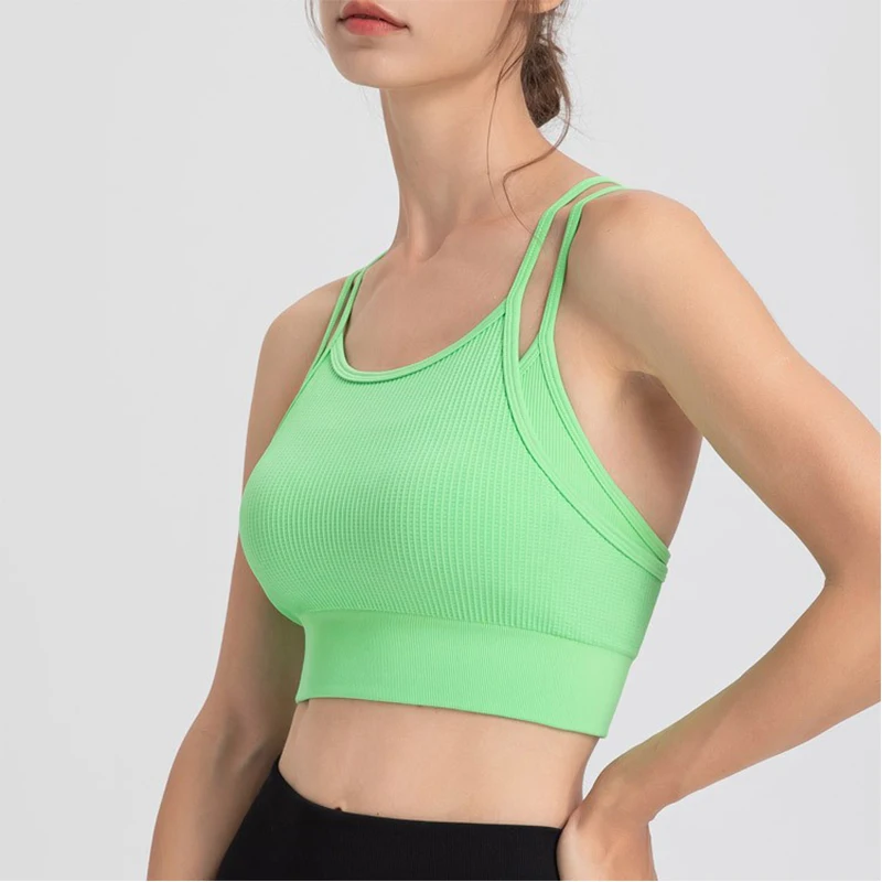 Women Sports Bra Top Push Up Fitness Yoga Bra Underwear Sport Tops For Women Breathable Running Vest Gym Wear