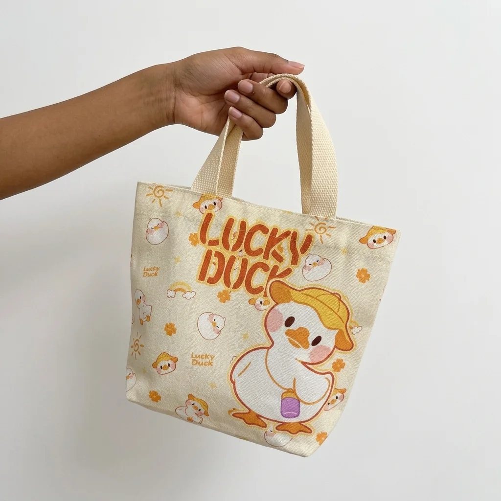 Cartoon Animal Canvas Lunch Ba - Food Storage Reusable Bags ulasan dan harga
