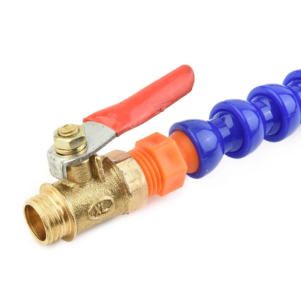 Tubo Flessibile Refrigerante Per Macchinari – Ugello Rotondo Regolabile, 30 Cm, Filetto 1/4", Resistente A Corrosione E Calore - 3