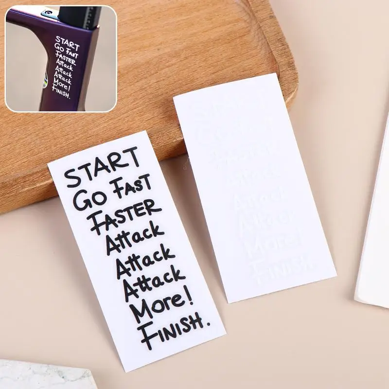 "Go Fast, Attack More" Bicycle Stickers Waterproof DIY Cycling Decals For Road Bike Frame Top Tube - view 5