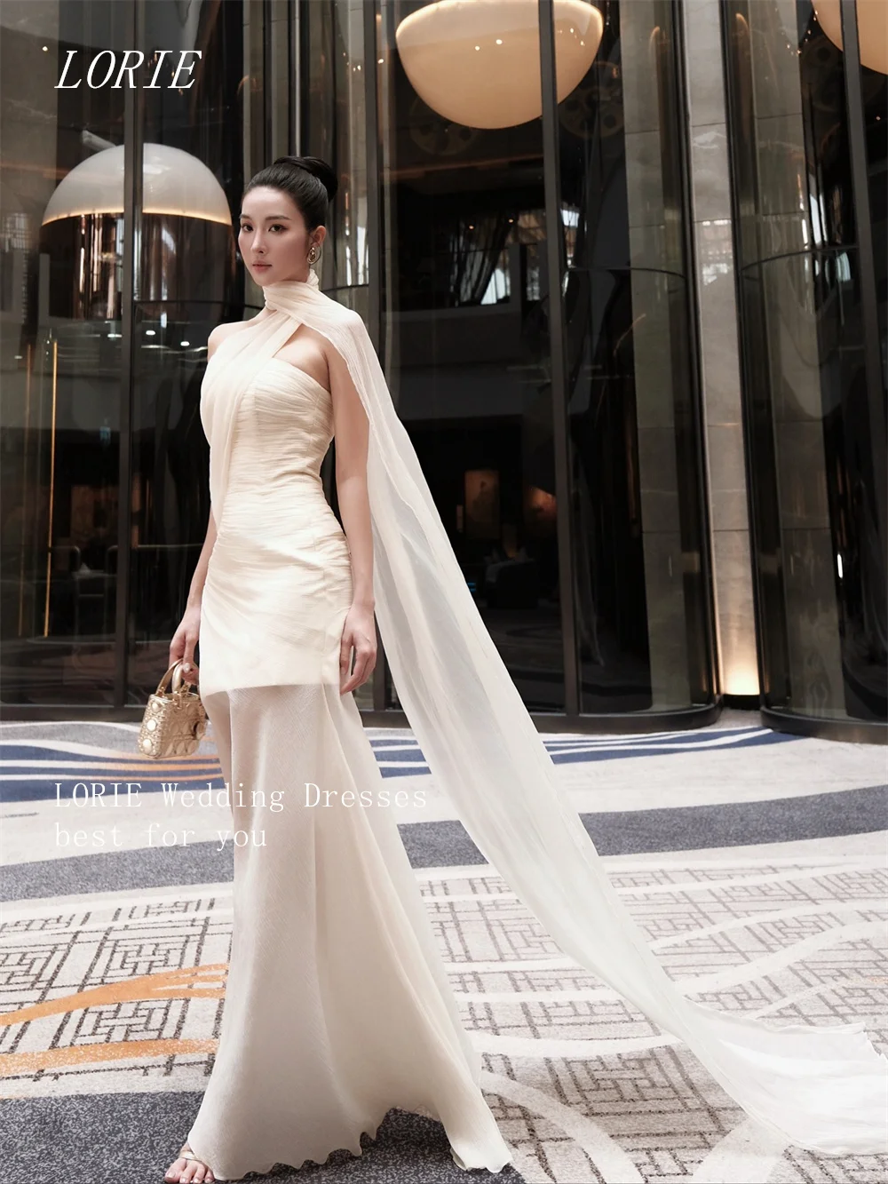 LORIE Luxury Illusion Mermaid Wedding Dress Self Cultivating Sleeveless Bridal Dresses Elegant Wedding Gown Customized 2026