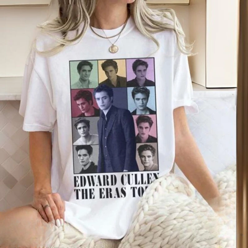 إدوارد كولين تحية الجرافيك تي شيرت الشفق مخصص للجنسين الجرافيك الرجال الملابس س الرقبة طباعة الشارع الشهير المتضخم تي شيرت #1