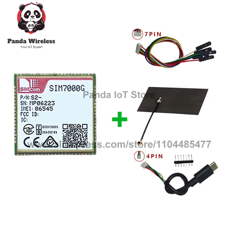 SIMcom SIM7000G NBIOT CATM LPWA Core Board Global Module LCC Type LTE CAT-M1 eMTC Competitive With SIM900 And SIM800F