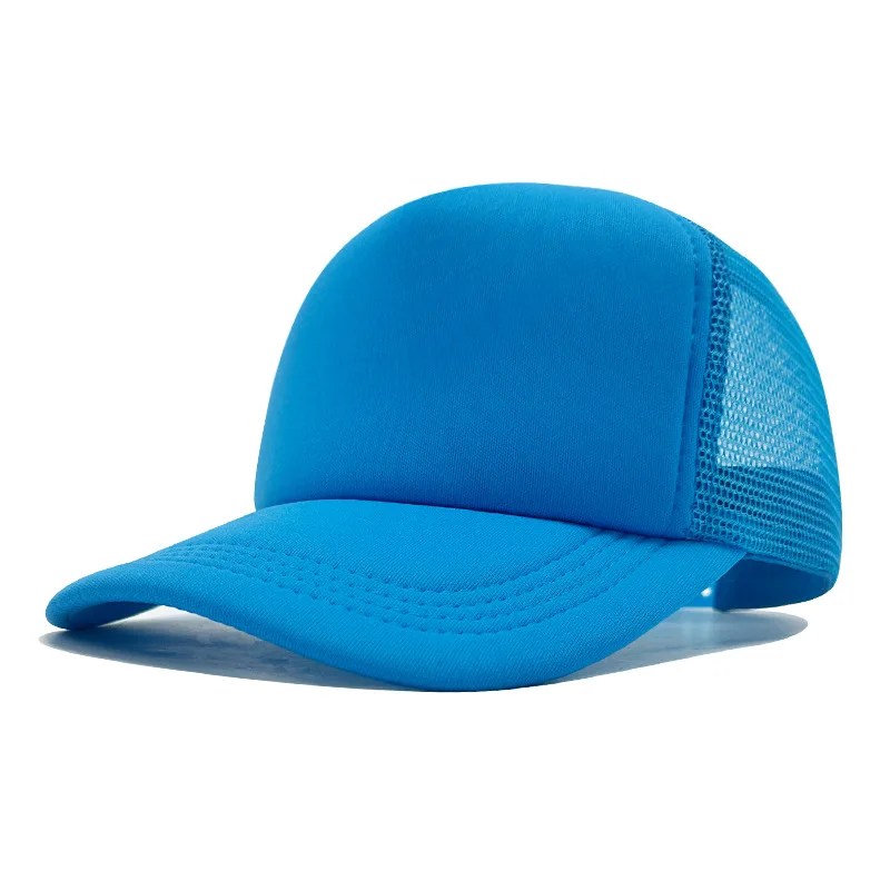 Angepasst Gedruckt Logo Schwamm Mesh Cap Einfarbig Baseball Hut Sonnenschirm Und Sonnenschutz Reise Caps Lkw Kappe Entenschnabel Hüte