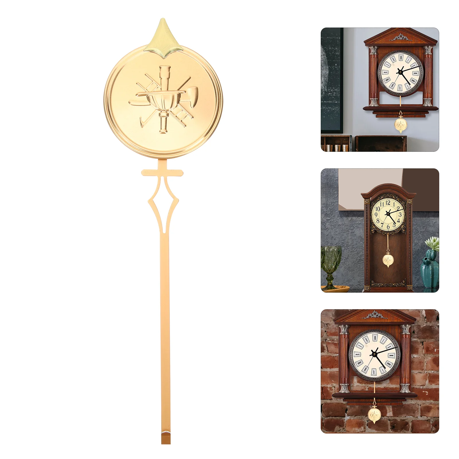 

Large Digital Wall Clock DIY Accessories Pendulum Parts Mechanism Wall-mounted Golden