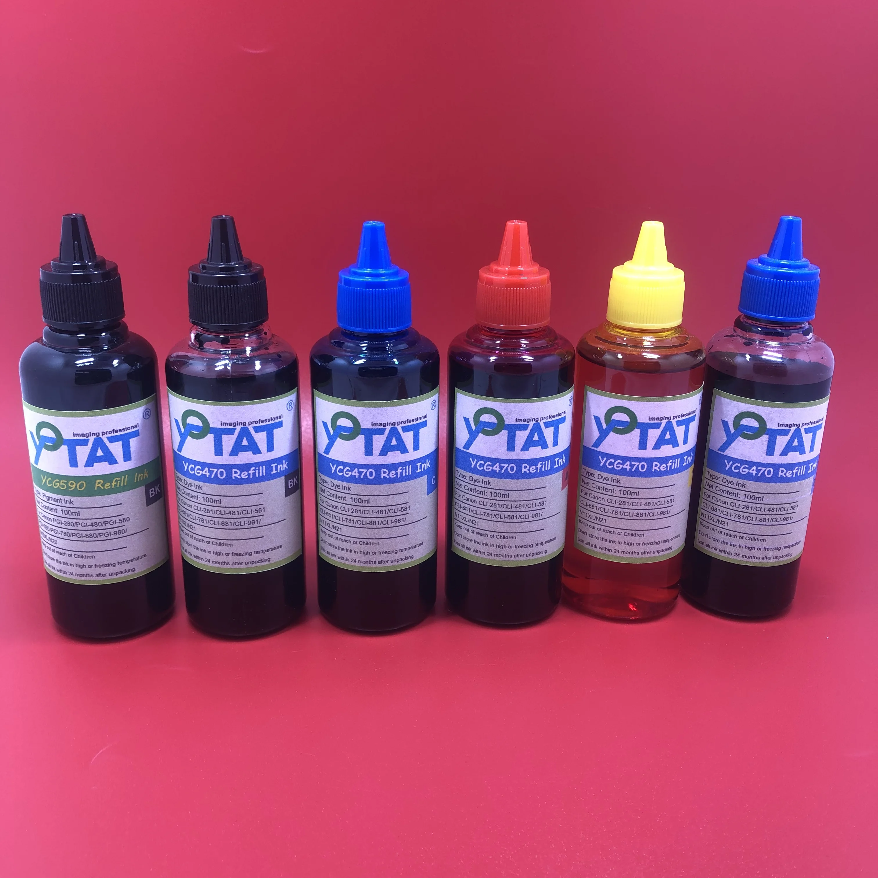 YOTAT Refill Ink for Canon PGI-280 CLI-281 PGI-480 CLI-481 PGI-580 CLI-581 PGI-680 CLI-681 PGI-780 CLI-781 PGI-980 CLI-981