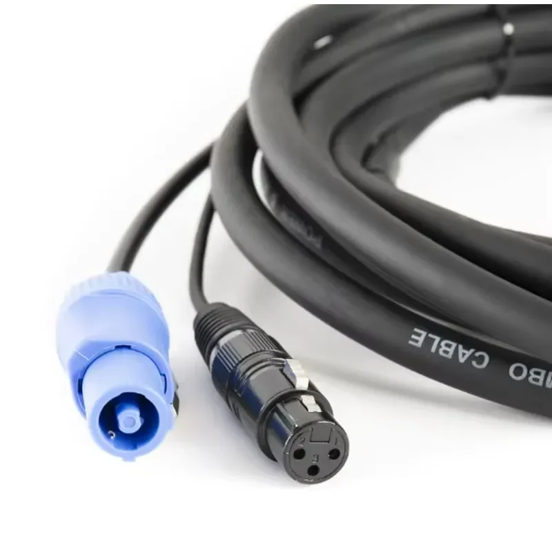 Factory Price 3c X 2.5mm2 Powercon True1 Cable to DMX Hybrid Combi Combo Cable Power Cord Extension Cord for Stage Lighting