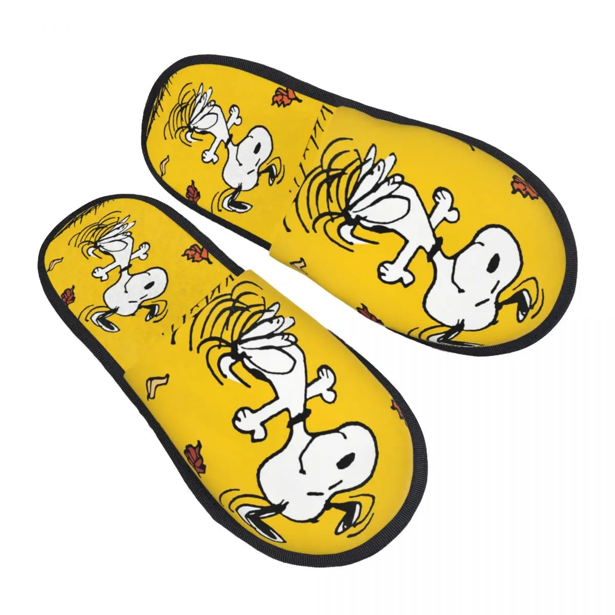 

Изготовленные на заказ тапочки для гостей Snoopy Woodstock с рисунком бигля для ванной комнаты, женские домашние тапочки