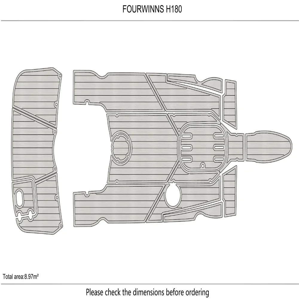 2012 Four winns H180 cockpit Swim platform 1/4