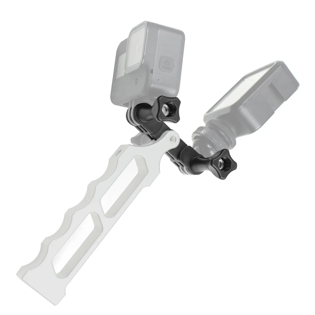 Doppelter Dual-Halterungs-Stativhalter, Sportkamera-Griff mit Schraubmontage-Adapter für Gopro Hero 13 12, für DJI Osmo Action-Kamera – Detail 21