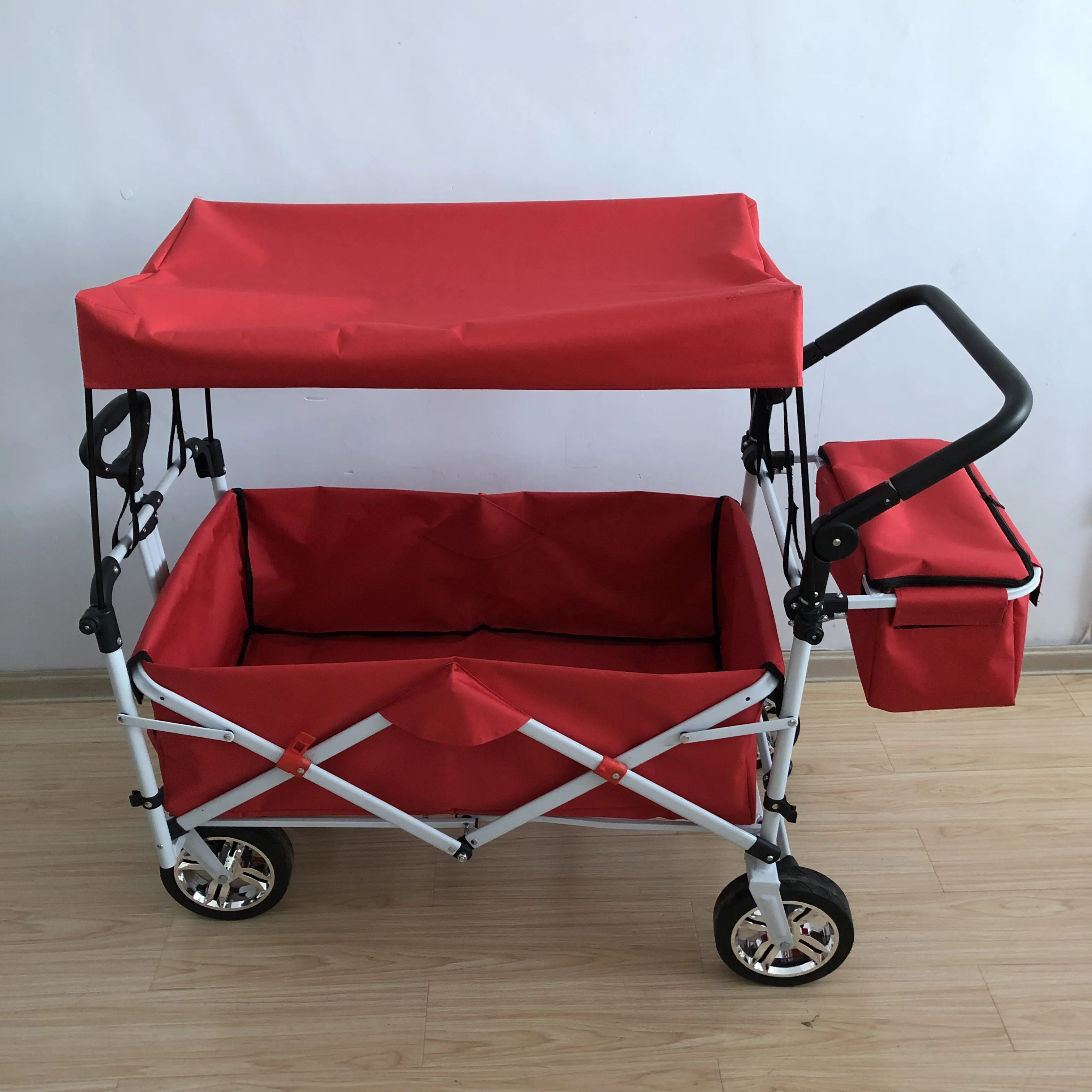 ポータブル屋外キャンプ用トロリー折りたたみ式ビーチワゴンカー - Outdoor Camping Table のレビューと価格
