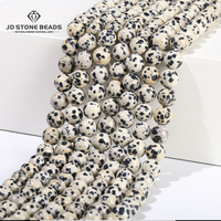 4 6 8 10mm Natural Dalmatian Jasper Beads Round Loose Spacer Bead For Jewelry Making Diy Necklace Bracelet Accessory Findings