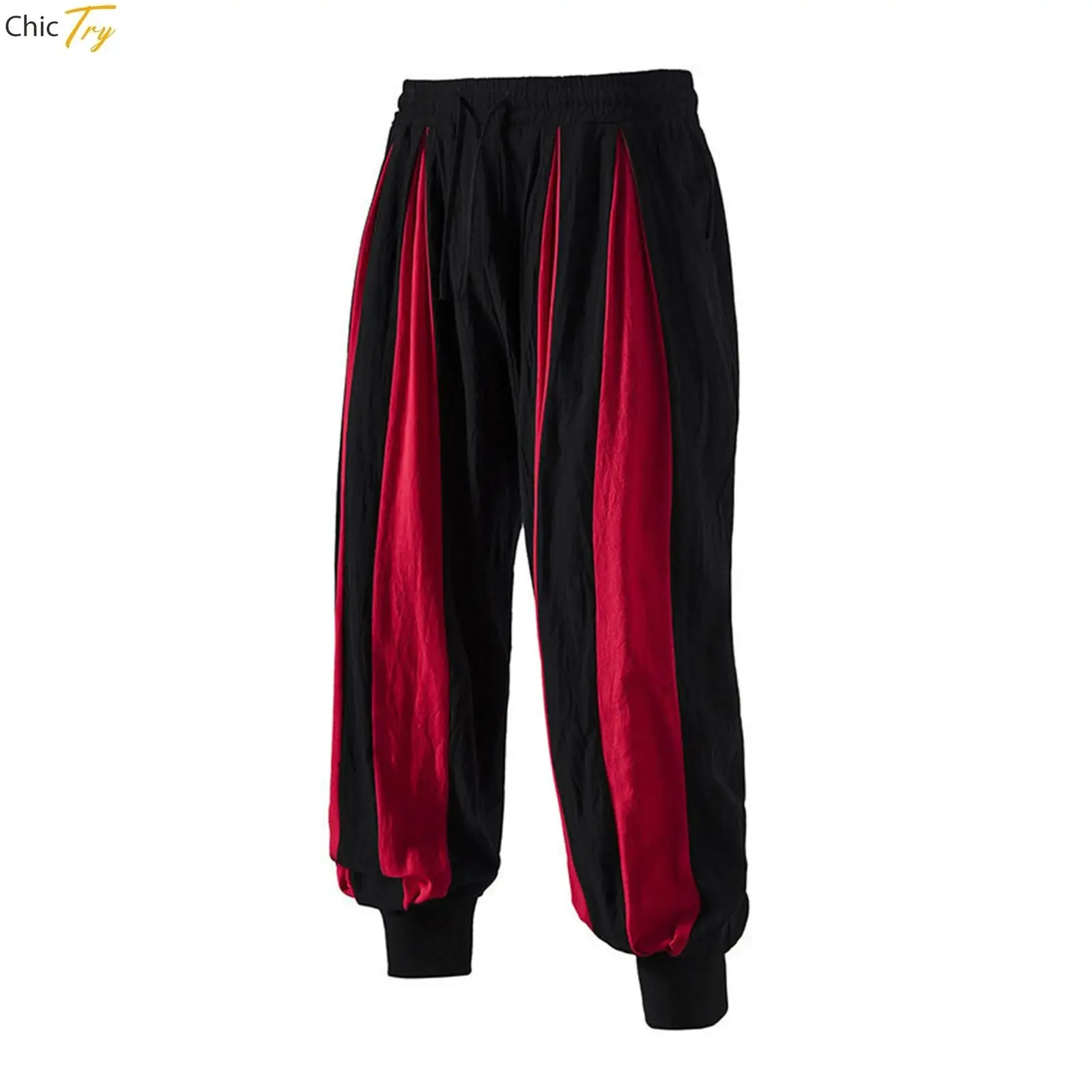 

Pirate Pants Men Renaissance Medieval Gothic Stripped Pants Clown Horseman Cosplay Costume Pants Adult Daily Loose Leg Trousers