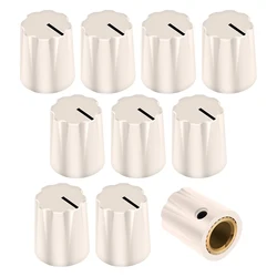 DAIERBUMP 10PCS Guitar Effect Knob 1/4 Potentiometer Knob Plastic Volume Control 1900 Davies Style 6.35MM Knob Metal Insert