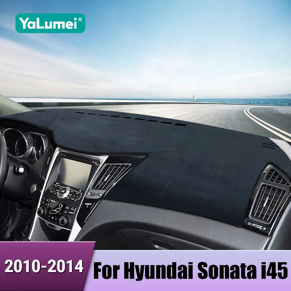 

Для Hyundai Sonata YF i45 2010 2011 2012 2013 2014, чехол для приборной панели автомобиля, козырек от солнца, избегайте света, коврик с защитой от УФ-лучей, аксессуары для ковров
