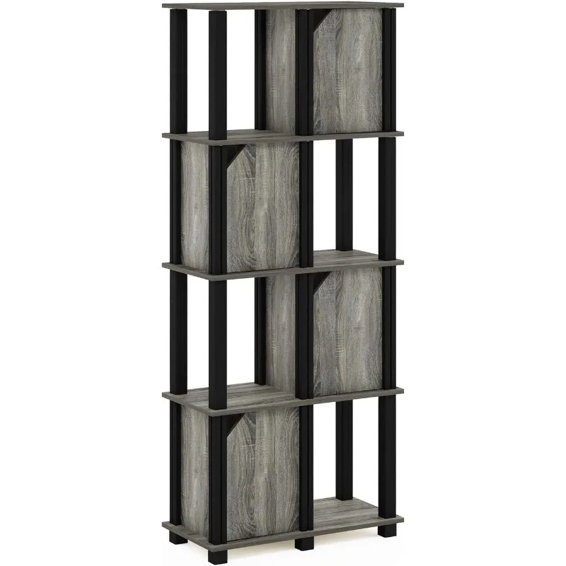 

19211GYWBK Brahms Storage Shelf, 5-Tier, French Oak Grey/Black