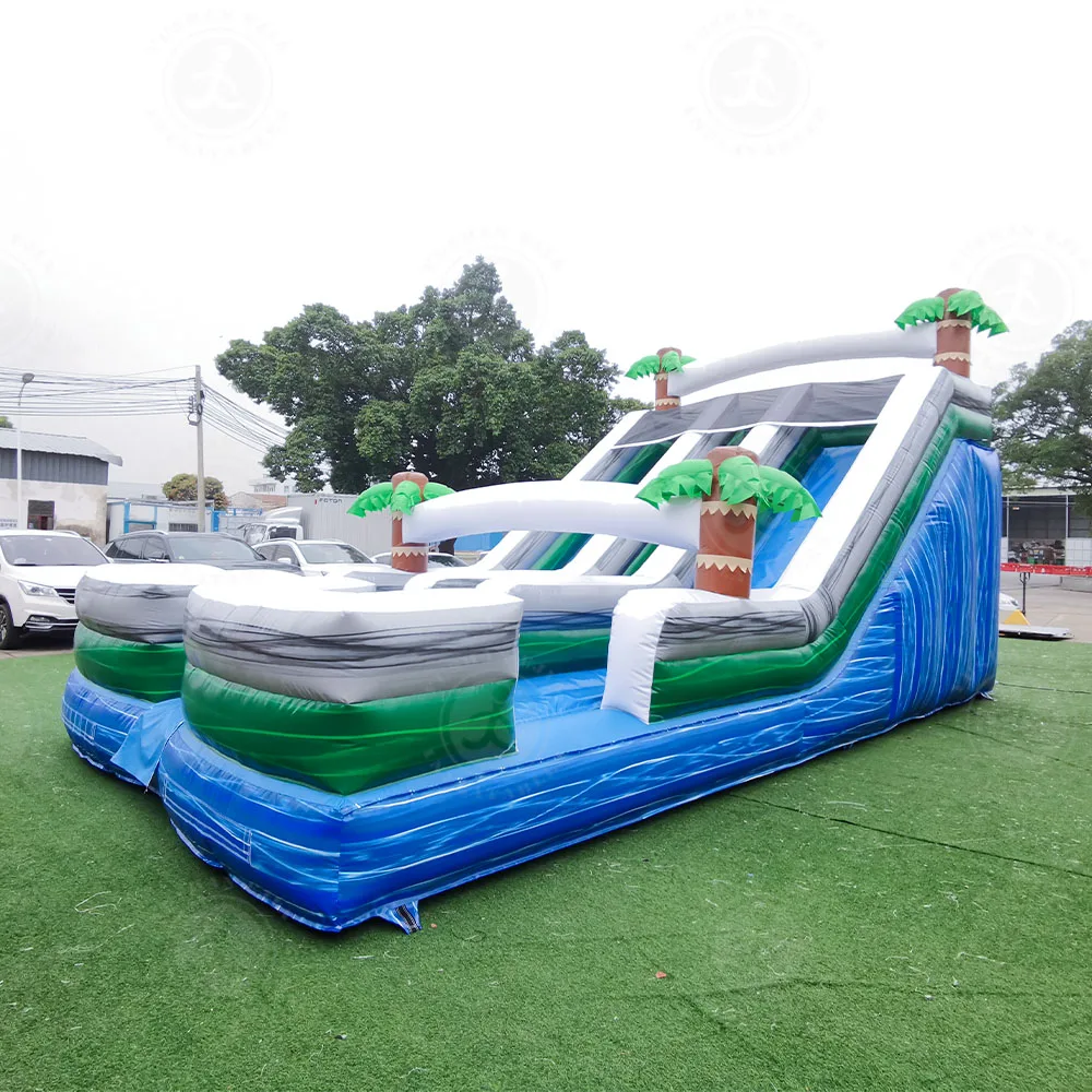 Heavy Quick Inflate Duty Giants Fun Inflatable Water Slide for Kids and Adults