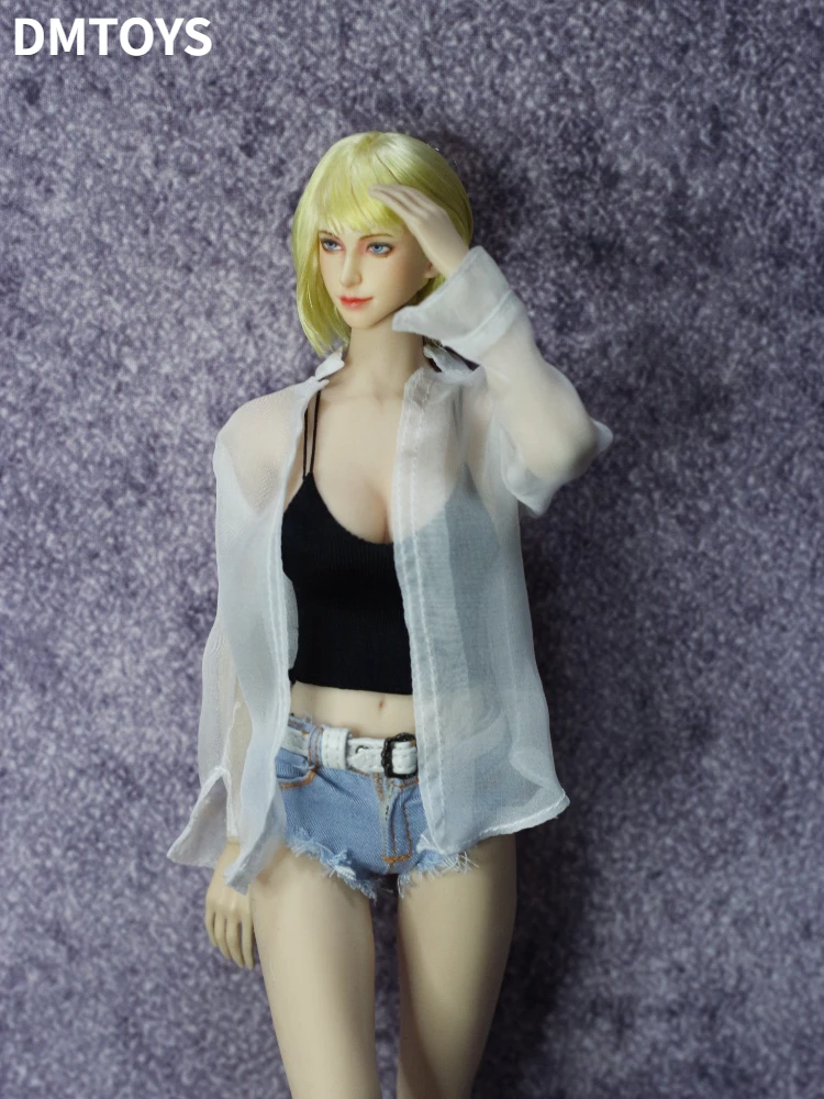 1/6 scale female dolls clothes Ultra thin coat shirt fit 12\'\' TBLeague JIAOU DOLL action figure