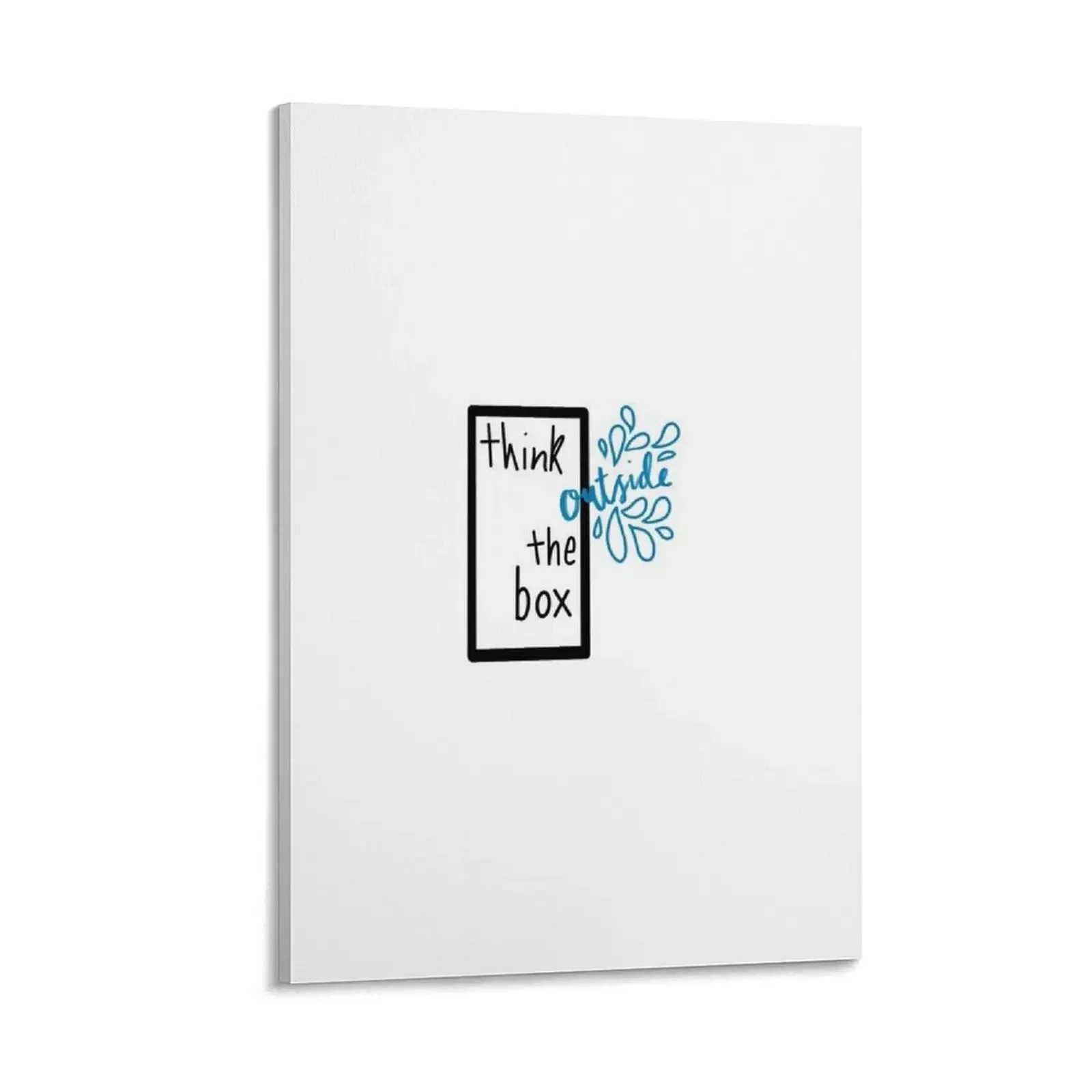 

Think Outside the Box Canvas Painting decorative wall poster poster aesthetic bedroom decor