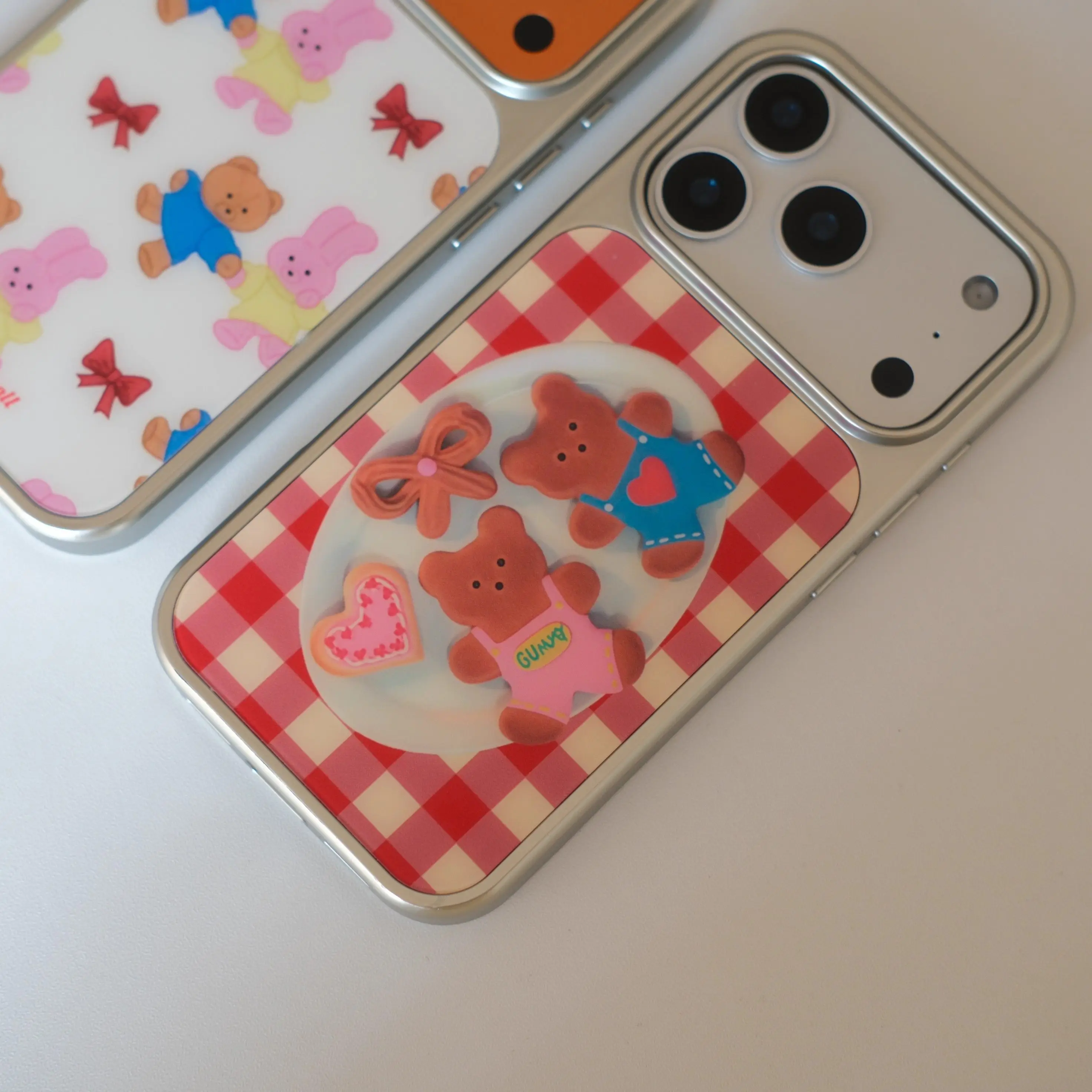 New Year Christmas Bear Biscuits Autumn Winter Collection Ins Phone Case For iPhone 17 16 15 14 13 12 11 Pro Max Plus Y2K Cover view 3