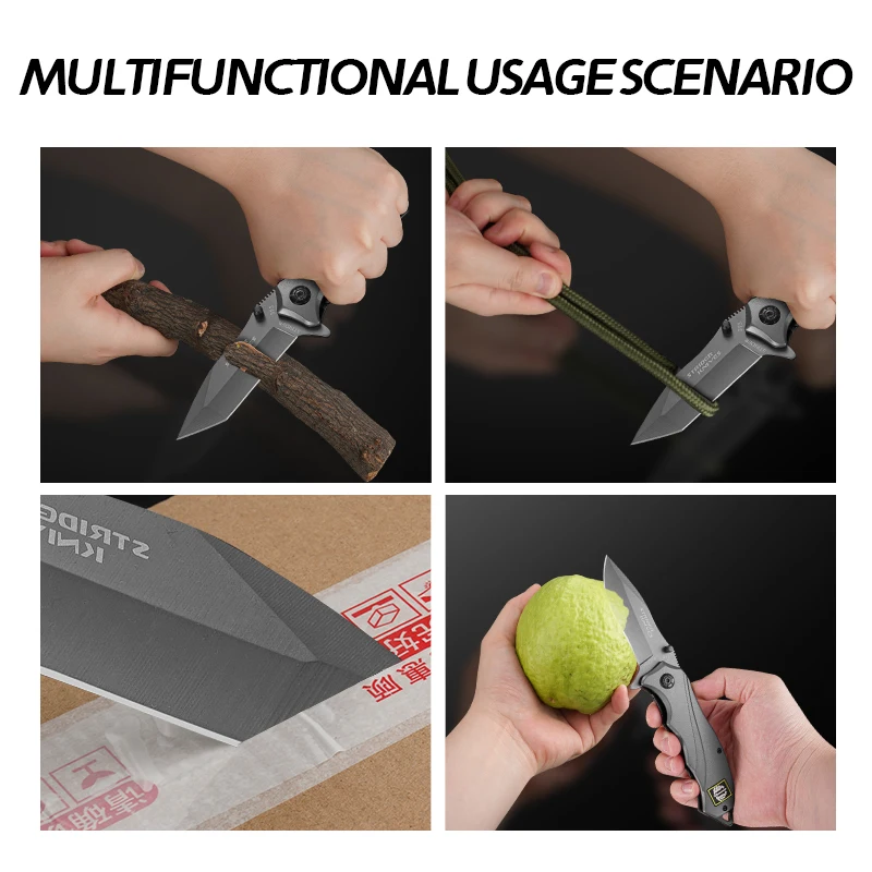 1pc Sharp Fruit Knife, EDC Military Tactical Knife, Self-Defense, Outdoor Multi-purpose Survival Knife and Cutting Knife