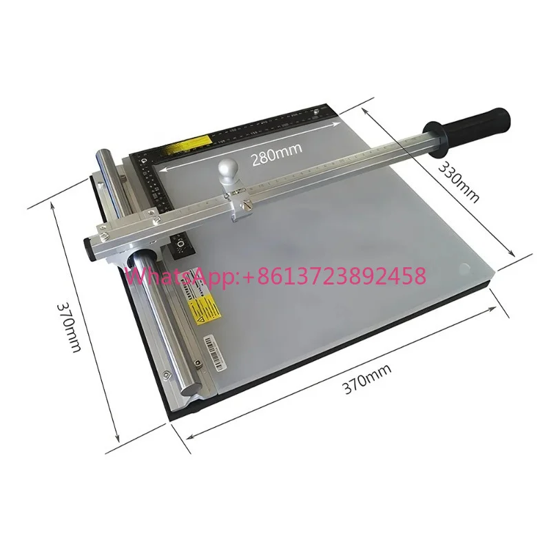 Laboratory Use Glass Cutter ITO Glass Based Silica Gel Board High Precision Manual Cutting Machine 28x33CM KV-C-370Plus BC