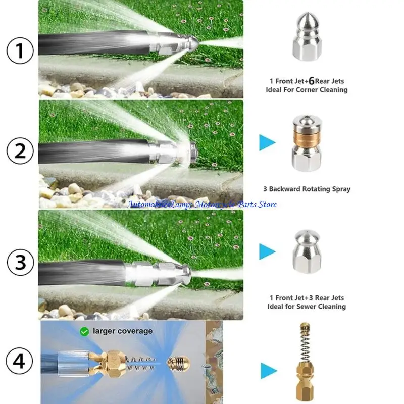 H7BD Leak Proof High Pressure Drain Jet Nozzle For Effective Blockage Removal Work