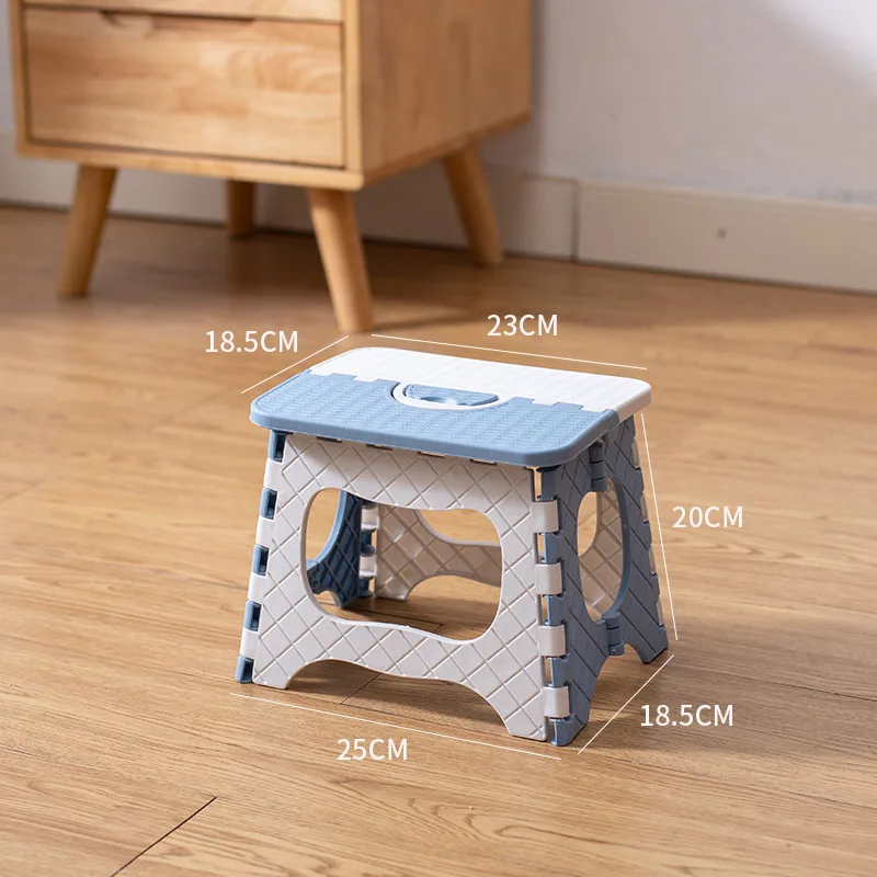 

Small stool, household low stool, plastic portable folding stool, children's bathroom minimalist living room sofa stool