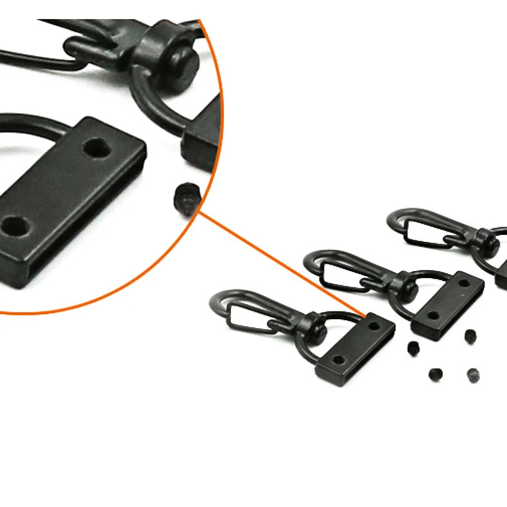 

20pcs Keychain Hooks Swivel D Ring Metal Solid Lobster Clasp for Lanyards Pendants Durable Snap Jewelry Accessories