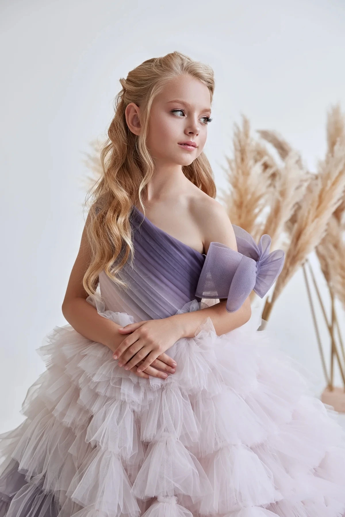 Mini robes de Quinceanera gonflées pour enfants, robe de Rhmexicaine, robes de demoiselle d'honneur à plusieurs niveaux en tulle, robes de reconstitution historique de mariage, enfants, bébé