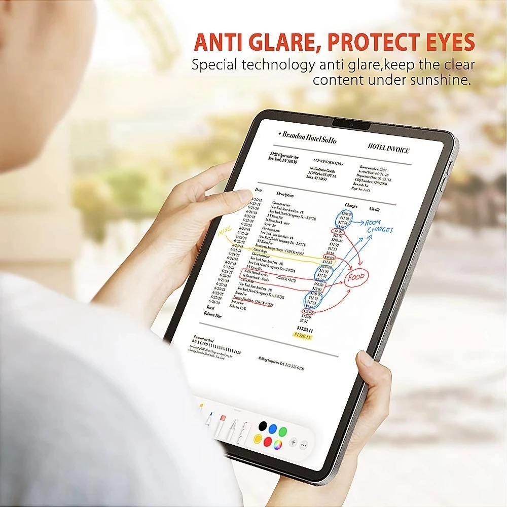 2Pcs Like Writing on Screen Protector For Samsung Galaxy Tab S7 S 7 FE Plus Lite S7FE S7Plus 12.4 Drawing Anti-Glare Mate film