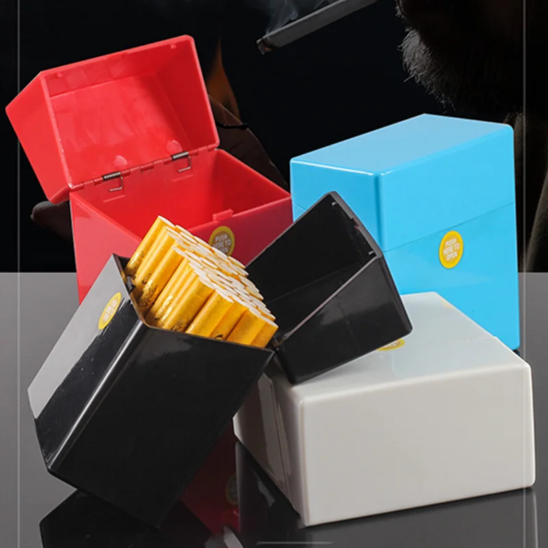 1PC Large Capacity Cigarette Case Carrying Plastic Creative Personalized Coarse Cigarette Organizer Moisture-proof Sealed