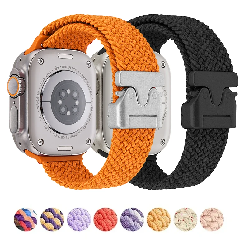 �y�Z�[�����zApple Watch �V���[�Y 11 10 42mm 46mm 45mm 41mm 40/44mm �p�i�C�����҂݃o���h�AiWatch Ultra 3 2 49mm 9 8 7 SE3 �p�}�O�l�b�g���X�g���b�v