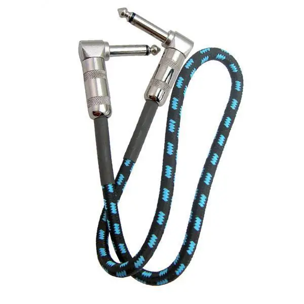 Guitar Stomp Box Cable Durable Copper Instrument Connector Anti-noise Audio Patch for Electric Guitar Pedal Use