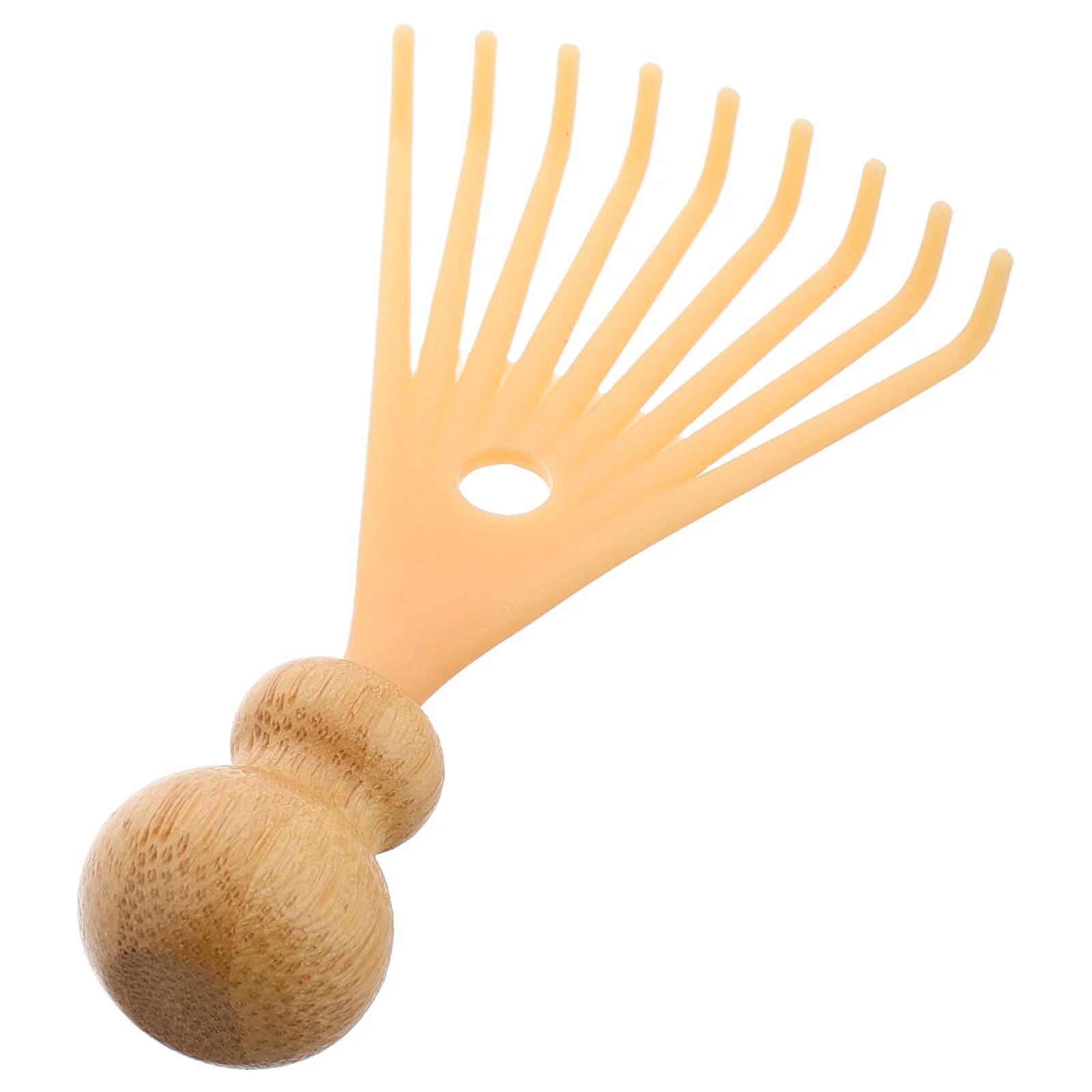 

Beige Head Massager Manual Scalp Relaxation Tool Portable Mini Design for Home and Travel Soothing Massage Claw Handheld Comb