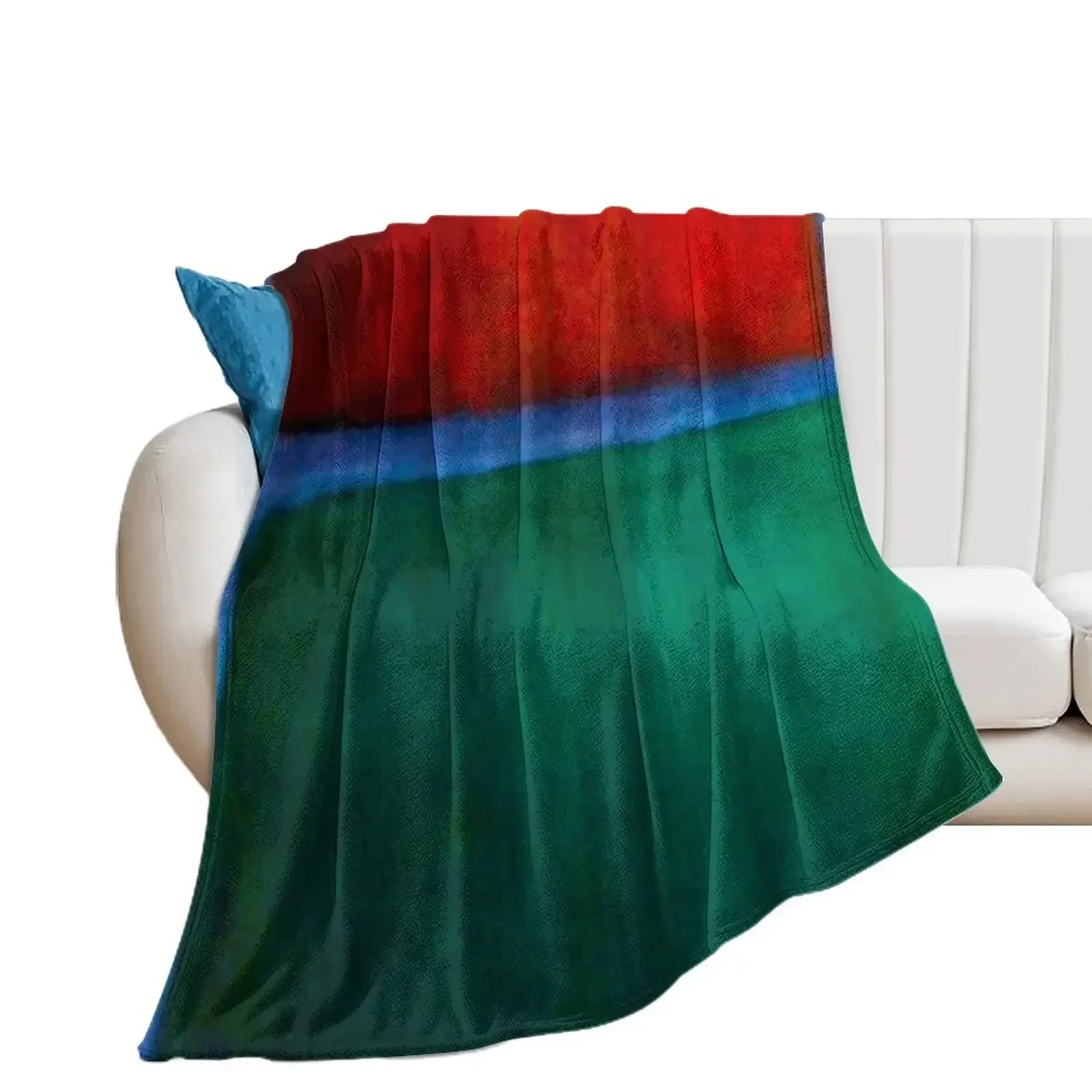 Mark Rothko - Earth and Green Throw Blanket Decoratives Hair Comforter Blankets