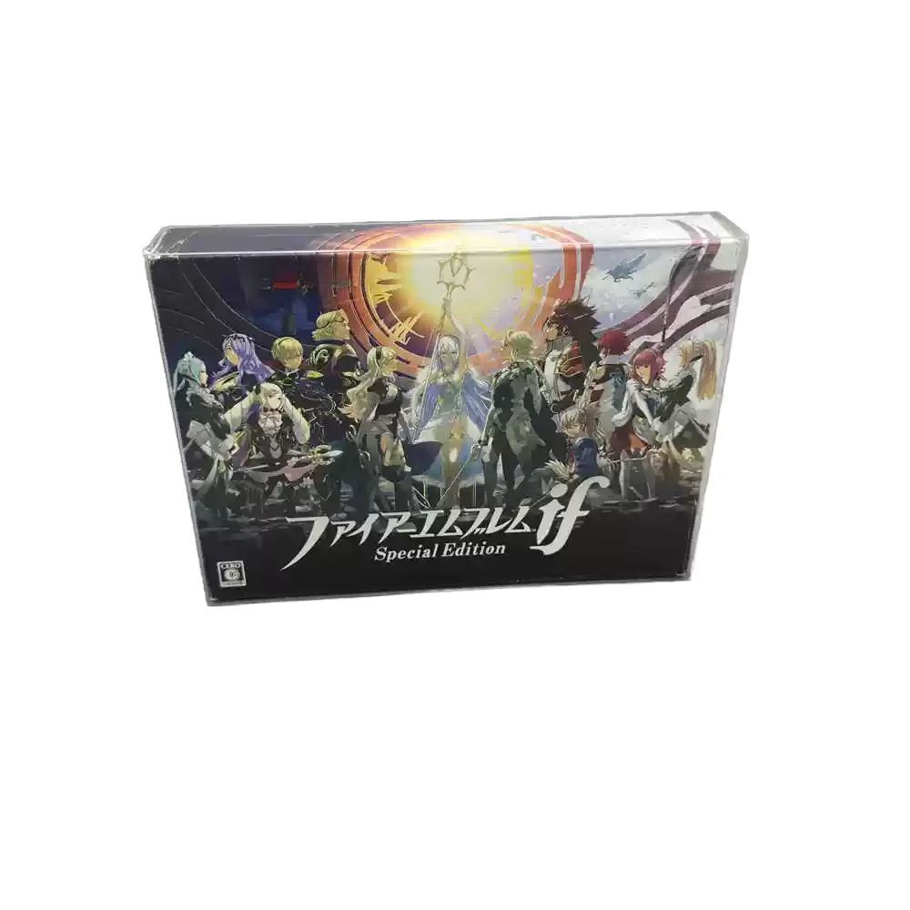 PET Box For Nintendo3DS Fire Emblem Shadow Dragon and the Blade of Light Replace Shell Collect Display CaseTransparent Protector