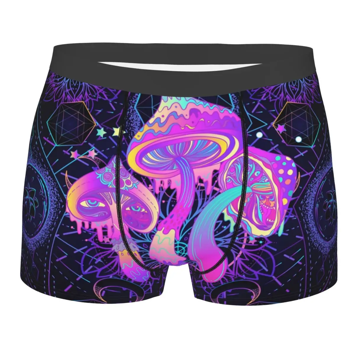 

Новинка: мужские трусы-боксеры Novelty Magic Mushroom Trippy Psychedelic Neon Pastel Goth, удобные трусы-боксеры, нижнее белье