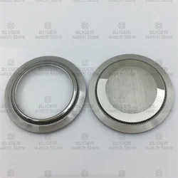 BLIGER 35.5mm Steel Case Bottom Watch Back Cover Watch Modification Parts for Our 40mm SUB Yacht and 39mm Vintage Case