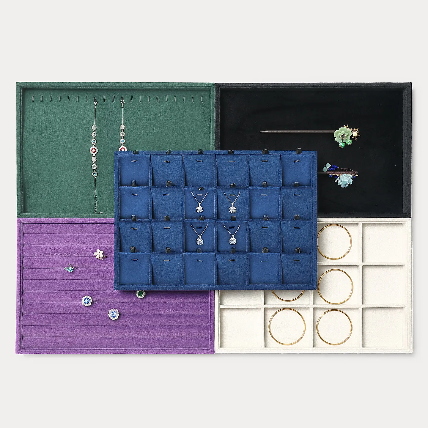 

Velvet Jewelry Tray A Display and Storage Prop for Rings Pendants Necklaces Earrings and Jewelry Viewing