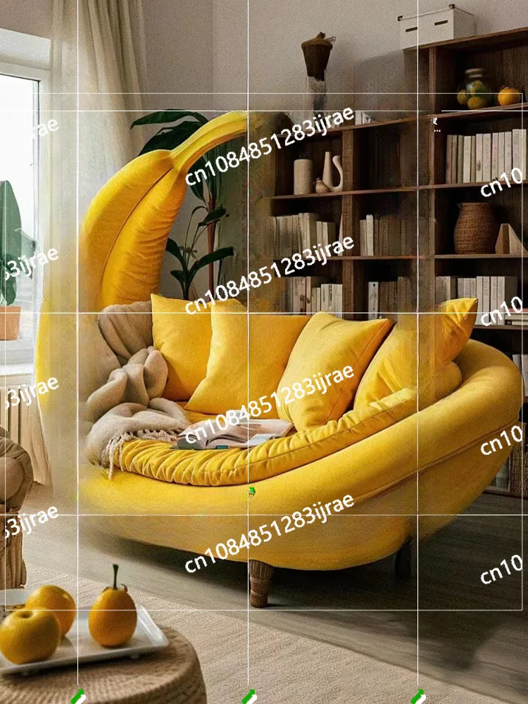 Fruit Watermelon Orange Sofa Chair Lazy Single and Double Bedroom Living Room Balcony Creative Personalized Chair