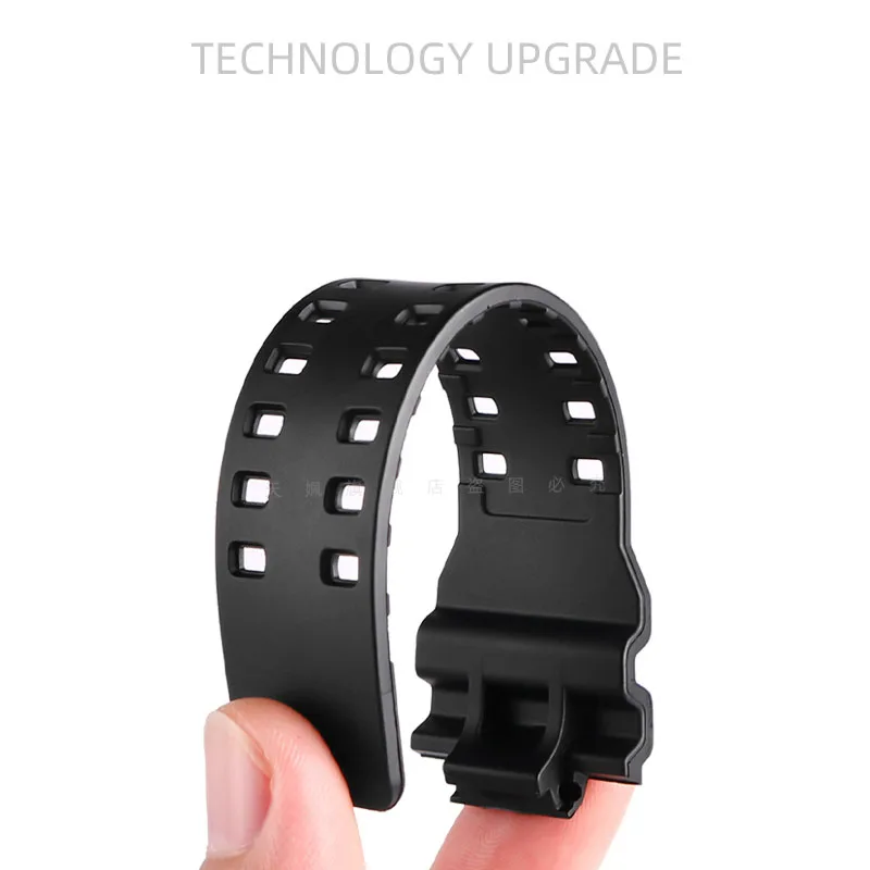 حزام ساعة ذهبي أسود من سلسلة gsck ، مناسب لساعة كاسيو ، من من من GD120GA ، راتنج سيليكون ، رياضة ، 16